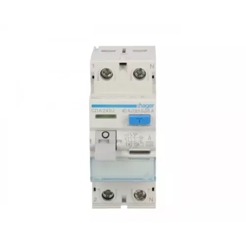 Wyłącznik różnicowoprądowy 2P 40A 0,03A typ A | HAGER POLO | CDA240J 1