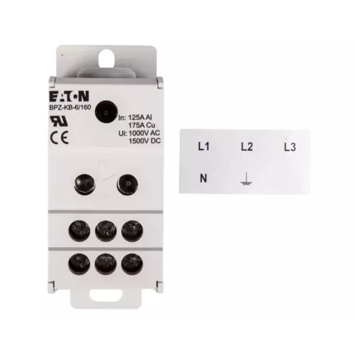 Blok listew rozdzielczych 1-biegunowy 160A BPZ-KB-6/160 | EATON | 289970 1