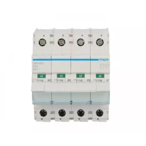 Rozłącznik modułowy 63A 4P | HAGER POLO | Rozłączniki SBN | SBN463 1