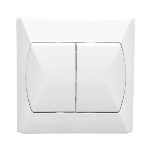 Łącznik schodowy podwójny biały | OSPEL | AKCENT | ŁP-10A/00 1