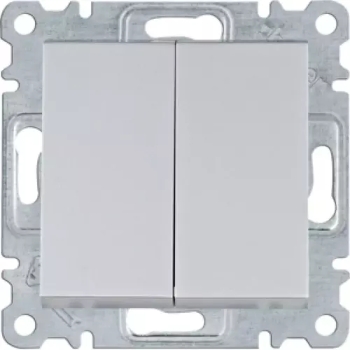 Łącznik seryjny/świecznikowy srebrny | HAGER POLO | Lumina | WL0042 1