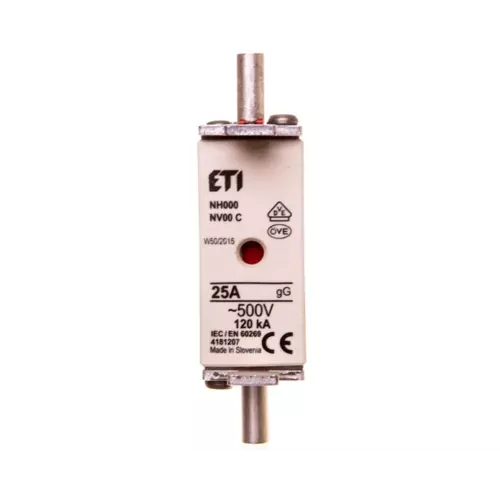 Wkładka bezpiecznikowa KOMBI NH000 25A gG/gL 500V WT-00C | 004181207 1