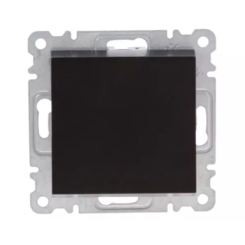 Łącznik zwierny 1-biegunowy czarny | HAGER POLO | Lumina | WL0113 1