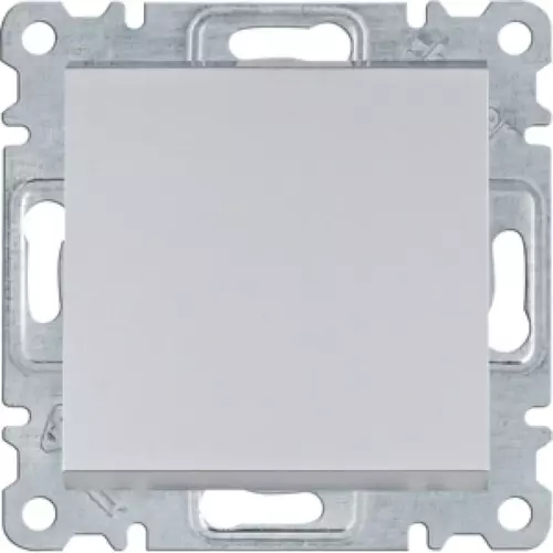 Łącznik zwierny 1-biegunowy srebrny | HAGER POLO | Lumina | WL0112 1