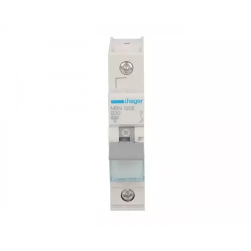 Wyłącznik nadprądowy 1P B 20A 6kA AC | HAGER POLO | MBN120E 1