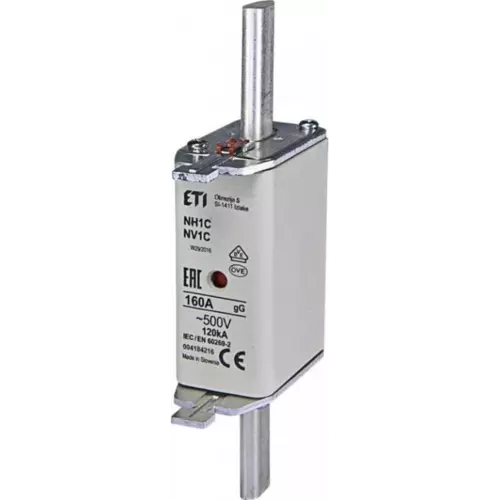 Wkładka topikowa przemysłowa zwłoczna KOMBI NH1C gG 160A/500V | 004184216 1