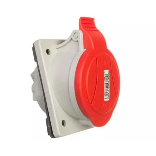 Gniazda tablicowe skośne 5P 32A 400V czerwone GTS 32/5 IP-44 | 921825 1