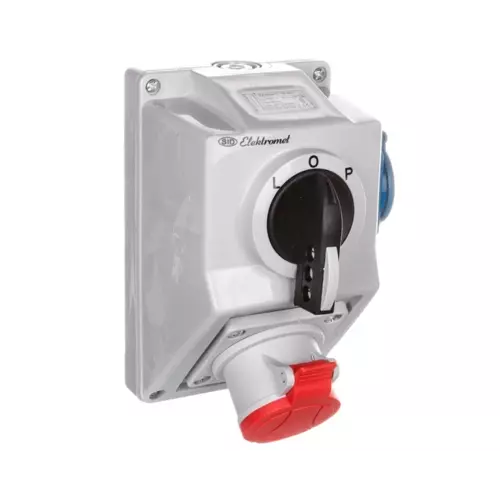 Zestaw instalacyjny z gniazdem 4P 1x 2P+Z L-0-P 16A IP54 C16-48.1 | 971613 1