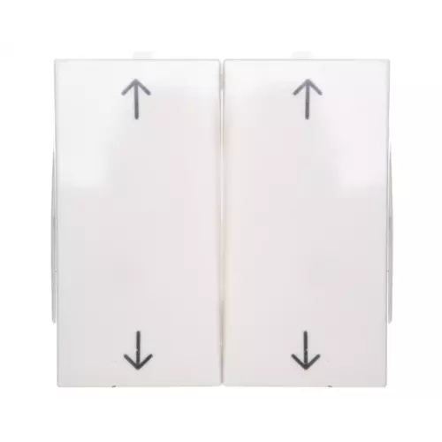 Klawisz podwójny symbol /strzałka/ biały połysk | HAGER POLO | 5316448999 1