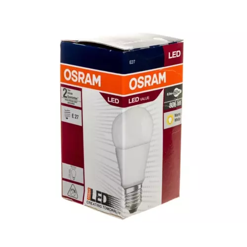 Żarówka LED VALUE CLASSIC A 60 E27 8,5W 806lm 2700K 827 FR | 4052899326842 1