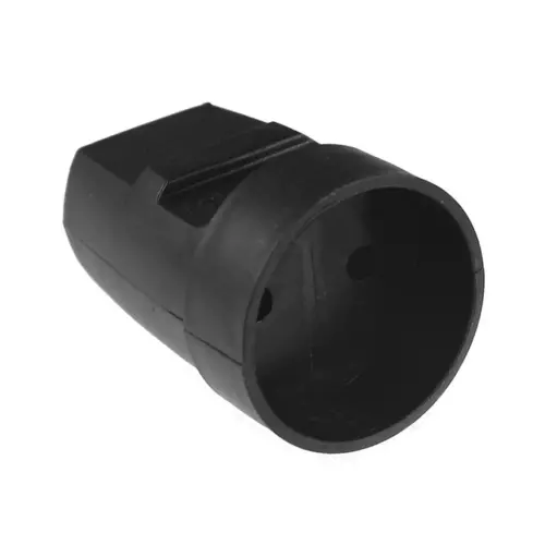 Gniazdo przenośne b/u 16A 250V czarne | PPHU ELGOTECH | G-1-2 1
