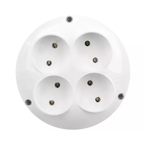 Rozgałęźnik wtyczkowy 4-gniazda b/u | PPHU ELGOTECH | RO-4 1