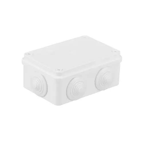 Puszka n/t hermetyczna 120x80x50 6 dławików IP55 biała | S-BOX 206B 1