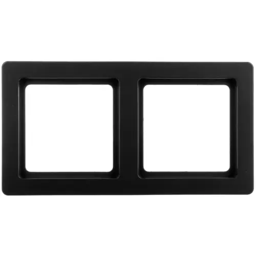 Ramka podwójna uniwersalna antracyt/ aksamit | HAGER POLO | 10126086 1