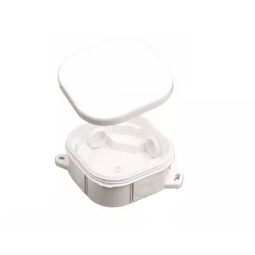 Puszka n/t hermetyczna PH 92x92x44 klik pusta IP54 biała | PAWBOL | A.0018B 1