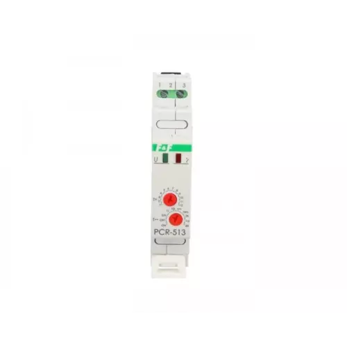 Przekaźnik czasowy 1P 10A 0,1sek-576h /DC opóźnione | F&F | PCR-513-24V 1