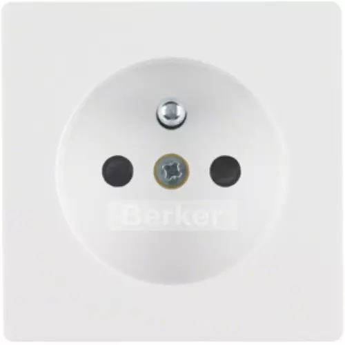 Płytka czołowa do gniazda z uziemieniem Q.1/Q.3 biały aksamit | 3965766079 1