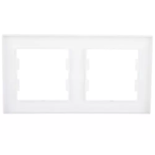 Ramka podwójna pozioma biała | Schneider | Asfora | EPH5800221 1