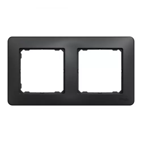 Ramka 2-krotna czarny antracyt | Schneider | SDD314802 1