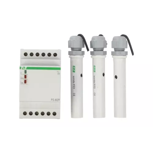 Przekaźnik kontroli poziomu cieczy 16A 2P 1-100kOhm | F&F | PZ | PZ-829 1