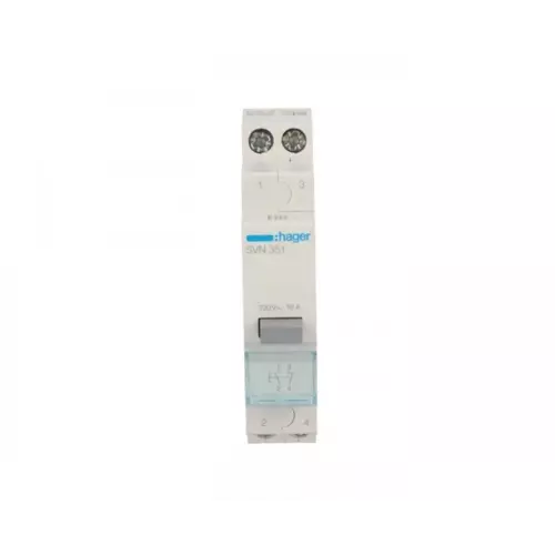 Przycisk modułowy 16A 1Z 1R | HAGER POLO | Lampki modułowe SVN | SVN351 1