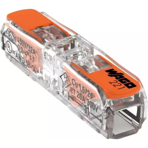 Szybkozłączka przelotowa z dźwignią 2x0,2-4mm2 Inline | 221-2411 1