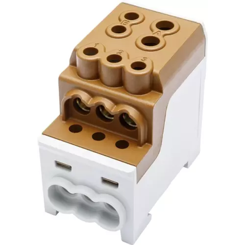 Blok rozdzielczy dystrybucyjny Al/Cu SDB 200 SIMBLOCK brązowy | 81602015 1