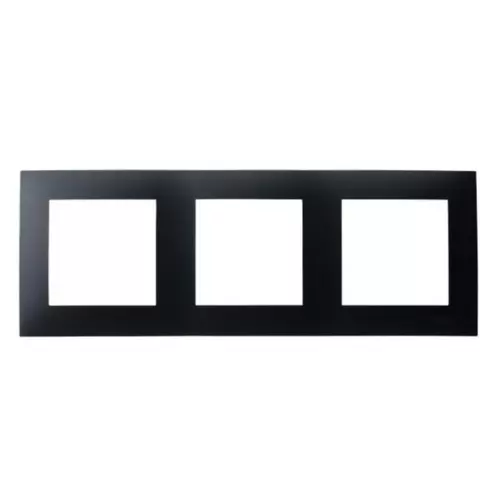 Ramka potrójna czarny metalik | OSPEL | SZAFIR | R-3Z/33 1
