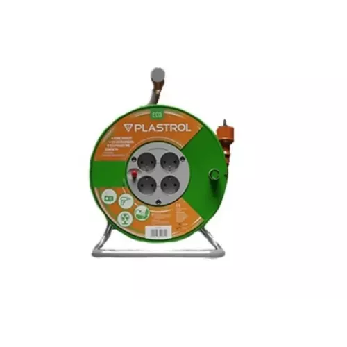 Przedłużacz bębnowy 40m H05VV-F 3x1,5 4xGS /+ termik/ 16A | W-98950 1