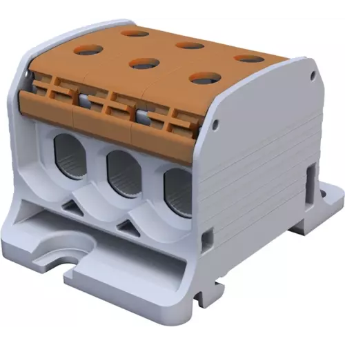 Złączka szynowa gwintowa Al/Cu STB 50-3 SIMBLOCK brązowy | Simet | 81003015 1