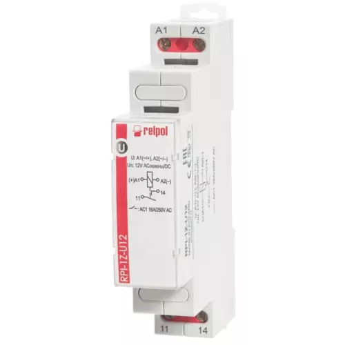 Przekaźnik elektromagnetyczny 1Z 16A 12VAC/DC AgSnO2 RPI-1Z-U12 | 863367 1