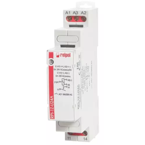 Przekaźnik elektromagnetyczny 1Z 16A 24VAC/DC lub 230 VAC AgSnO2 | 863371 1