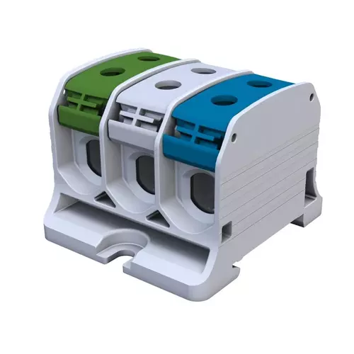 Złączka szynowa gwintowa Al/Cu STB 50-3X SIMBLOCK zie/sza/nie | 81004021 1