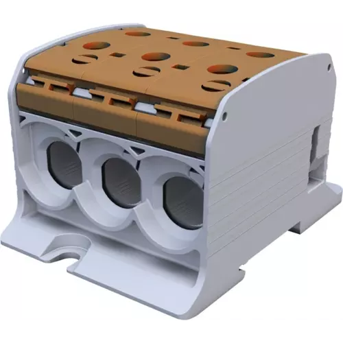 Złączka szynowa gwintowa Al/Cu STB 95-3 SIMBLOCK brązowy | Simet | 81103015 1