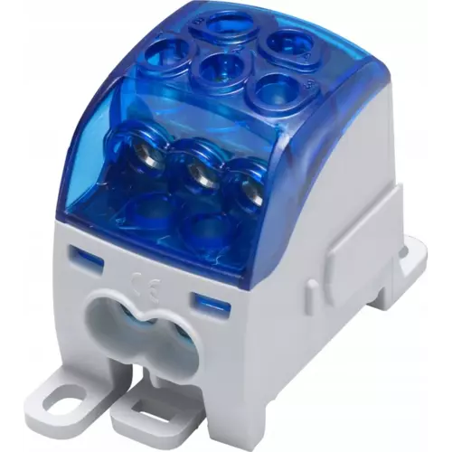 Blok rozdzielczy łącznik uniwersalny Al/Cu niebieski Simet 82050 81654003 1