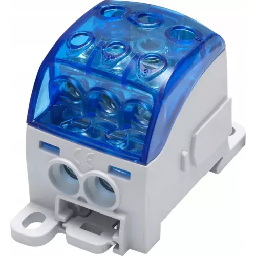 Blok rozdzielczy łącznik uniwersalny Al/Cu niebieski Simet 82060 81650003 1