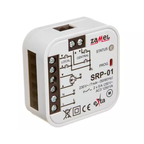 Sterownik rolet dopuszkowy przewodowy -3 230V 0-2min SRP-01 | EXT10000126 1