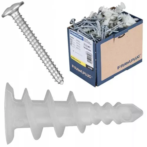 Kołki ślimakowe samowiercące do płyt G-K nylonowe 16x36mm z | R-DRA-01PLUS 1