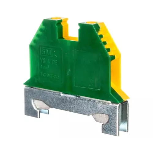 Złączka szynowa gwintowa ochronna 4mm2 zielono-żółta VS 4 PE | 003901476 1