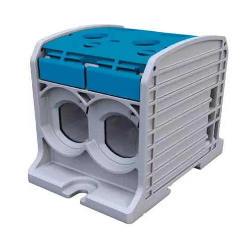 Złączka szynowa gwintowa Al/Cu STB 185-2 SIMBLOCK niebieski | 81202003 1