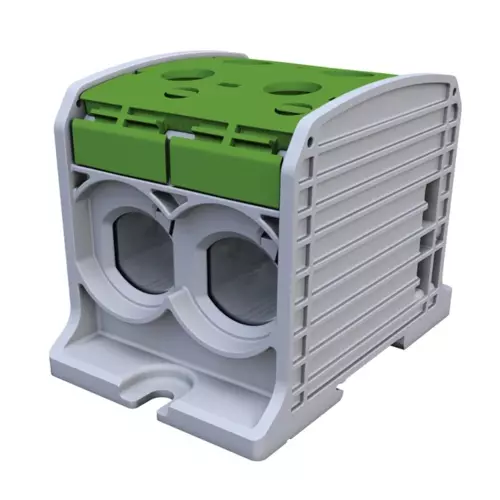 Złączka szynowa gwintowa Al/Cu STB 185-2 SIMBLOCK zielony | 81202005 1