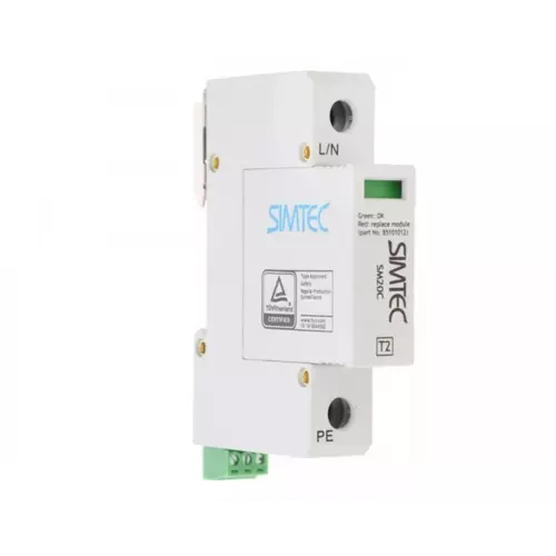 Ogranicznik przepięć C Typ 2 1P 20kA SM20C/1-275 | Simet | 85101000 1