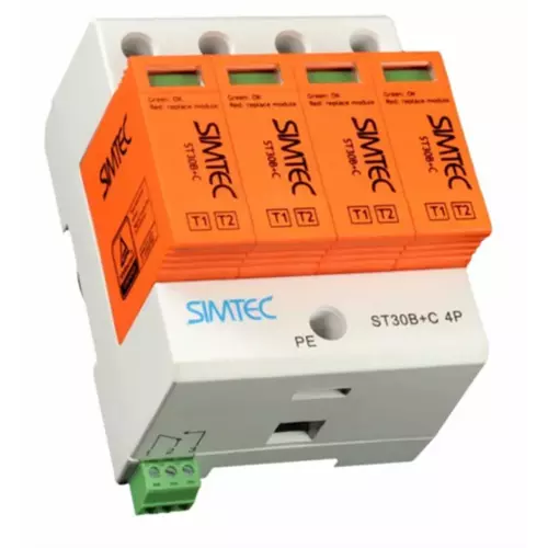 Ogranicznik przepięć warystorowy typ 1+2 4P 230V IP20 Simet  85201010 1