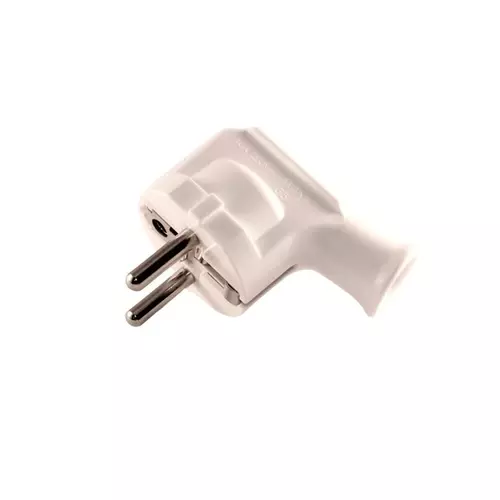 Wtyczka kątowa z/u 16A 250V UNISCHUKO biała | PPHU ELGOTECH | WT-35 1