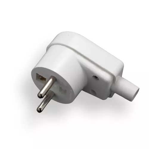 Wtyczka kątowa z/u 16A 250V biała /standard/ | PPHU ELGOTECH | WT-20S 1