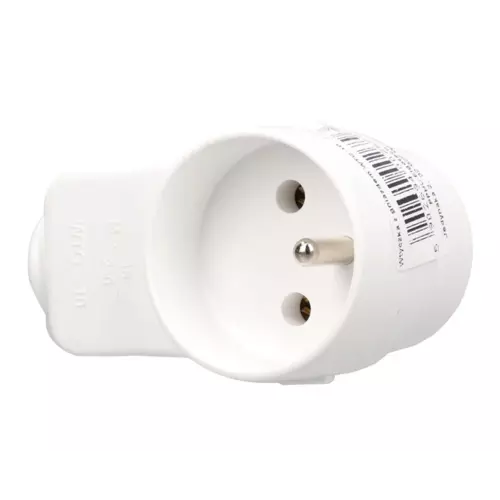 Wtyczka z gniazdkiem 16A z/u biała | PPHU ELGOTECH | WTG-10 1