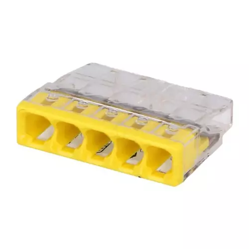 Szybkozłączka 5x0,5-2,5 mm2 transparentna Compact Wago 2273-205 1