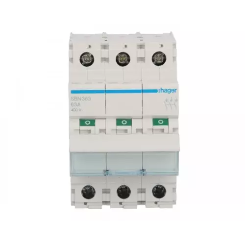 Rozłącznik modułowy 63A 3P | HAGER POLO | Rozłączniki SBN | SBN363 1