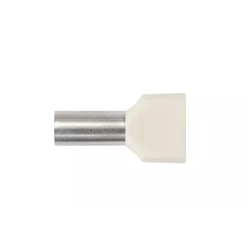 Końcówka tulejkowa izolowana 2X10/14 kość słoniowa | HI | E08KH-02020102601 1
