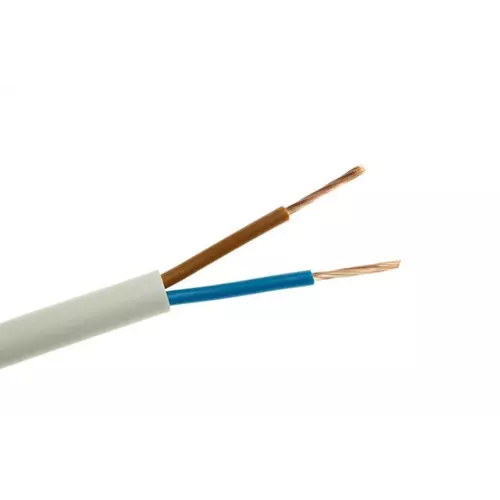 Przewód płaski 2x1 biały | ELEKTROKABEL FABRYKA KABL | T0102 OMY P 2 X 1 1